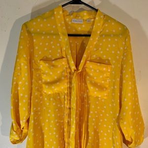 Yellow Polka Dot Blouse